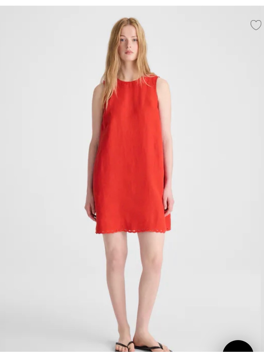 Madewell Red Sleeveless Shift Dress